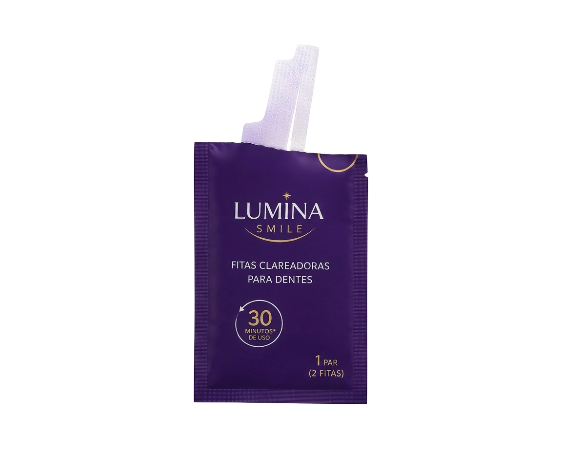 Sachê Lumina Smile™ — Fita clareadora dental