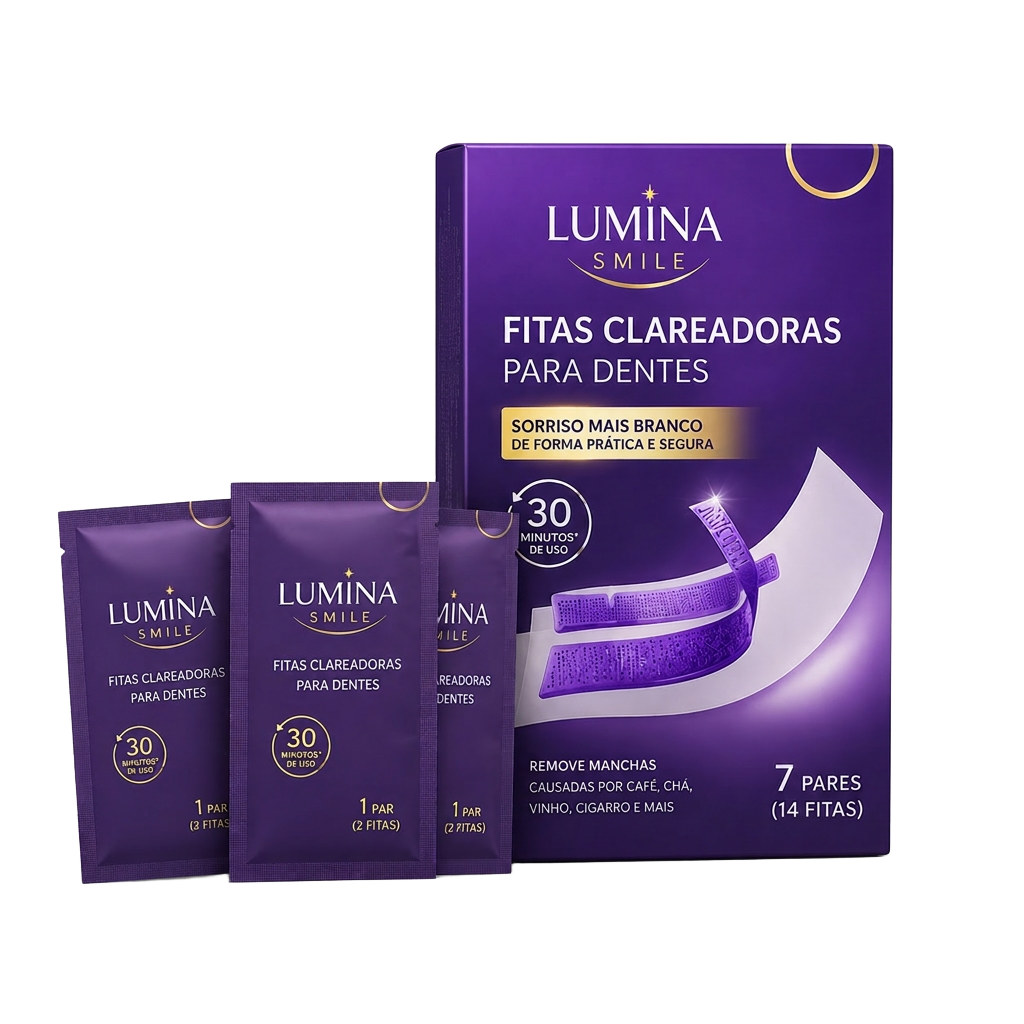 Kit Lumina Smile™ — caixa e sachês individuais